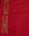 Kiara Emerald Green Matka Georgette Saree