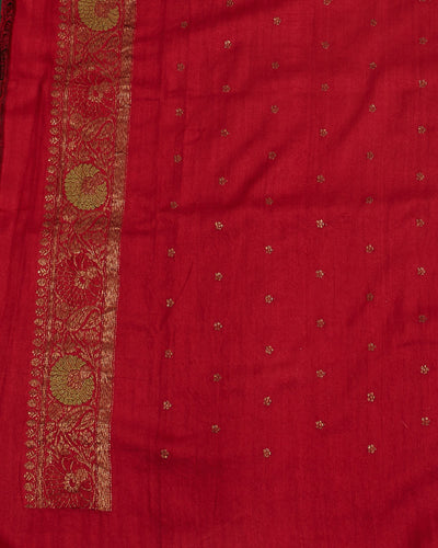 Kiara Emerald Green Matka Georgette Saree