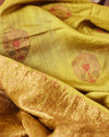 Gul-e-Mehendi Boota Matka Georgette Saree