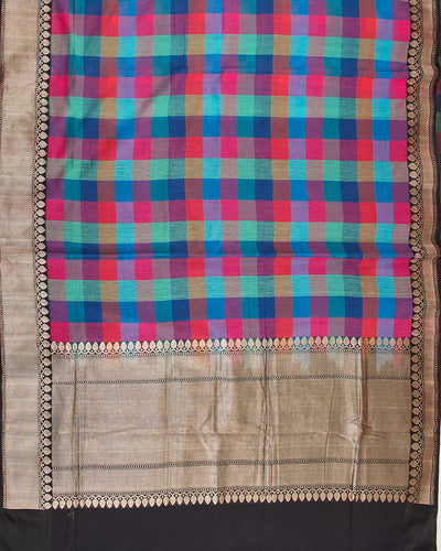 Off the beaten track Checks Jamdani Cotton Saree