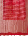Mangla Gauri Red Organza Saree