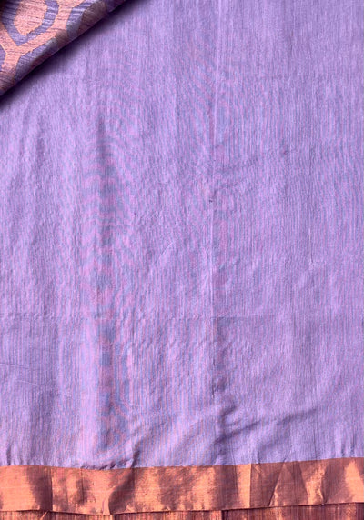 Mauve Linen Silk Saree