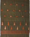 Vilolika Dark Olive Matka Georgette Saree