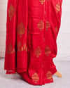 Kalyan Red Boota Matka Georgette Saree