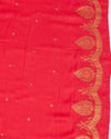 Kalyan Red Boota Matka Georgette Saree