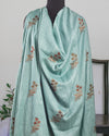Jashn-e-Bahar Sea Green Matka Georgette Saree
