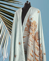 Ghats in Monsoon Matka Georgette Palla Saree
