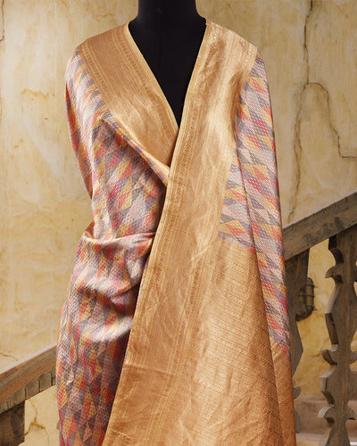 Celeste gold Soft Silk Saree