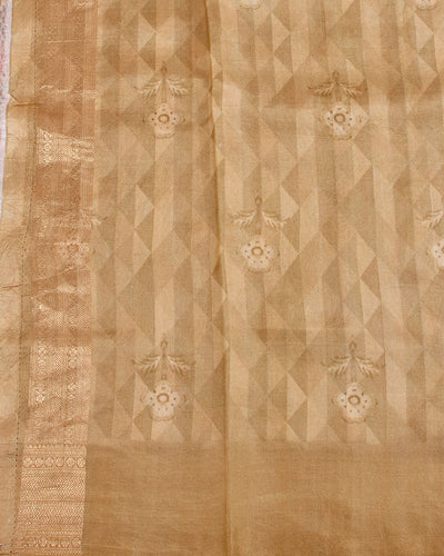 Celeste gold Soft Silk Saree