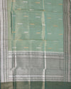 Rosemary Green kaduwa Banarasi Tissue Saree