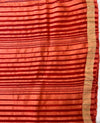 Spunky Diva Blue Organza Cotton Chanderi Saree