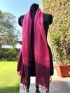 Tashi Pink Eri Silk Stole