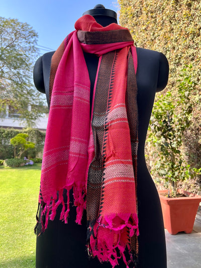 Imara Peach Eri Silk Stole