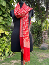 Sicily Red Chiffon Georgette Dupatta