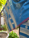 Indigo Blue Kala Cotton Stole