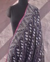 Madhavi Nilambari Blue Cotton Jamdani Saree