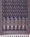 Madhavi Nilambari Blue Cotton Jamdani Saree
