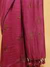 Magenta Kashmiri Matka Georgette Saree
