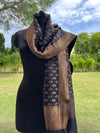 Tuti patti Black Matka Georgette Stole Dupatta