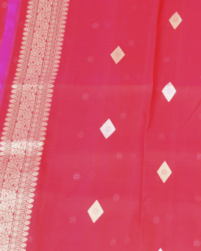 Watermelon Blast Organza Saree