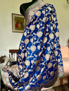 Haveli Royal Blue Jangla Silk Dupatta