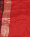 Ujjayanta Navy Blue & Red Katan Silk Saree