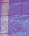 Hazrat Mahal Sea Green & Purple Brocade Silk Saree