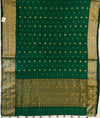 Vindhyavasini Green Chanderi Silk Sari