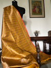 Mohini Gold Yellow Katan Silk Brocade Dupatta