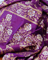 Jayanti Purple Jangla Katan Silk Saree