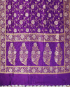 Jayanti Purple Jangla Katan Silk Saree
