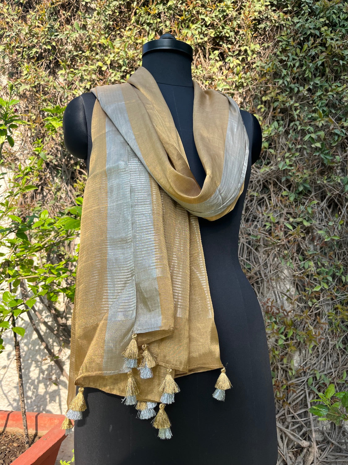 Kanak Durga Antique Tissue Dupatta