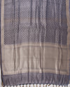 Shyam Priya blue Tissue Sari