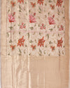 Artistry in weaving Gold paithani Tissue Saree