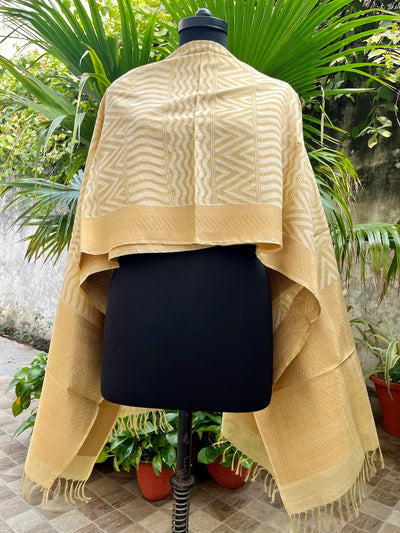 Yellow Banarasi Moonga Dupatta
